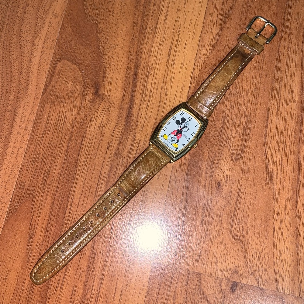 Vintage Rectangular Seiko Mickey Mouse Watch | Ra… - image 1